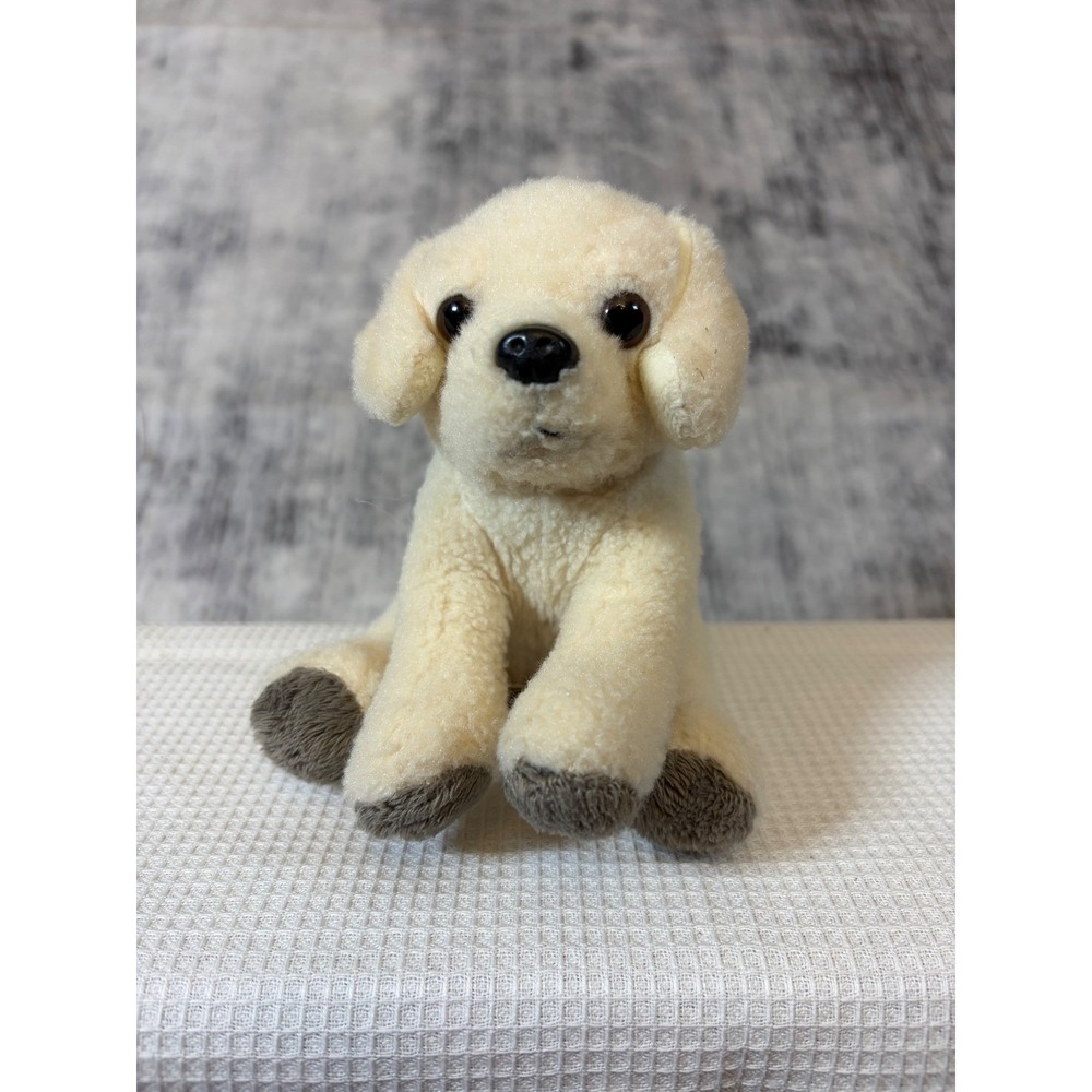 Wild Republic Cream Puppy Dog Plush Stuffed Animal Small 5.5 Inch Goldie